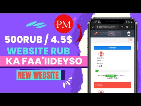 4.5$ website kan anigoo lacag kala baxaya hada daawo || startmax website