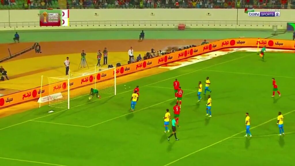 Fas-Gabon maçında Hakim Ziyech'in attığı ilginç penaltı golü!