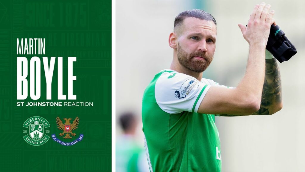 Martin Boyle's Reaction | Hibernian 2 St Johnstone 0 | William Hill Premiership