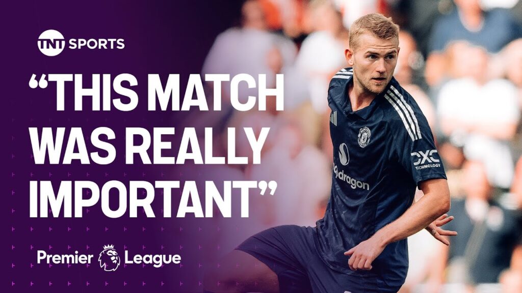 Player of the match Matthijs de Ligt reacts to Man United's win and his debut goal 🤩