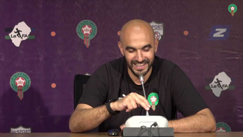 الندوة الصحافية للسيد وليد الركراكي بعد لقاء ليسوتو