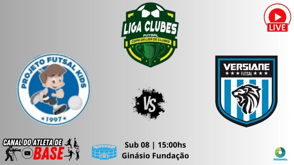 📺 Transmissão ao Vivo: PFK  x Versiane | Sub 08 | Copa da Liga de Clubes 2024 🏆