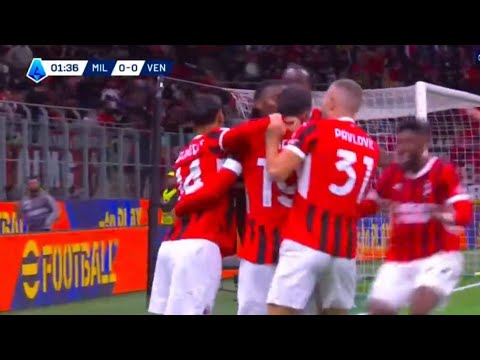 Gol di Theo Hernández, Milan-Venezia (4-0) Tutti i gol e gli highlights dettagliati