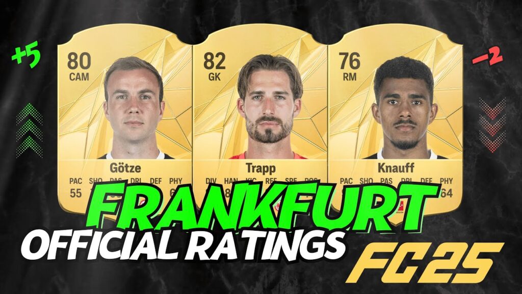 ✅ Eintracht Frankfurt Official Player FC 25 Ratings 🔥 EA FC 25 😱 ft. Trapp, Götze, Knauff, ...