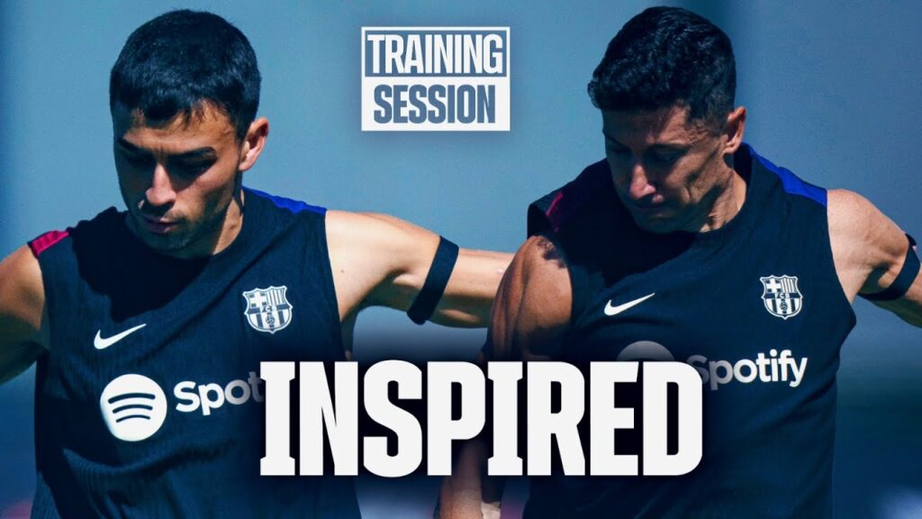 TIME TO PREPARE THE CATALAN DERBY + ARAUJO back at CIUTAT ESPORTIVA | FC Barcelona training 🔵🔴