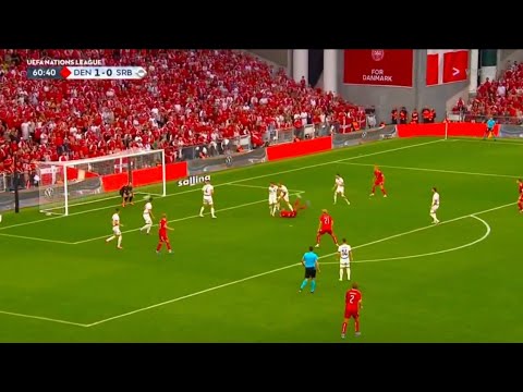 Yussuf Poulsen Mål, Danmark vs Serbien (2-0) Alle mål og forlængede højdepunkter