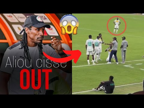 ⛔️ Sadio Mané REFUSE les Conseils de Aliou Cissé en plein match, geste de mépris et de colère….