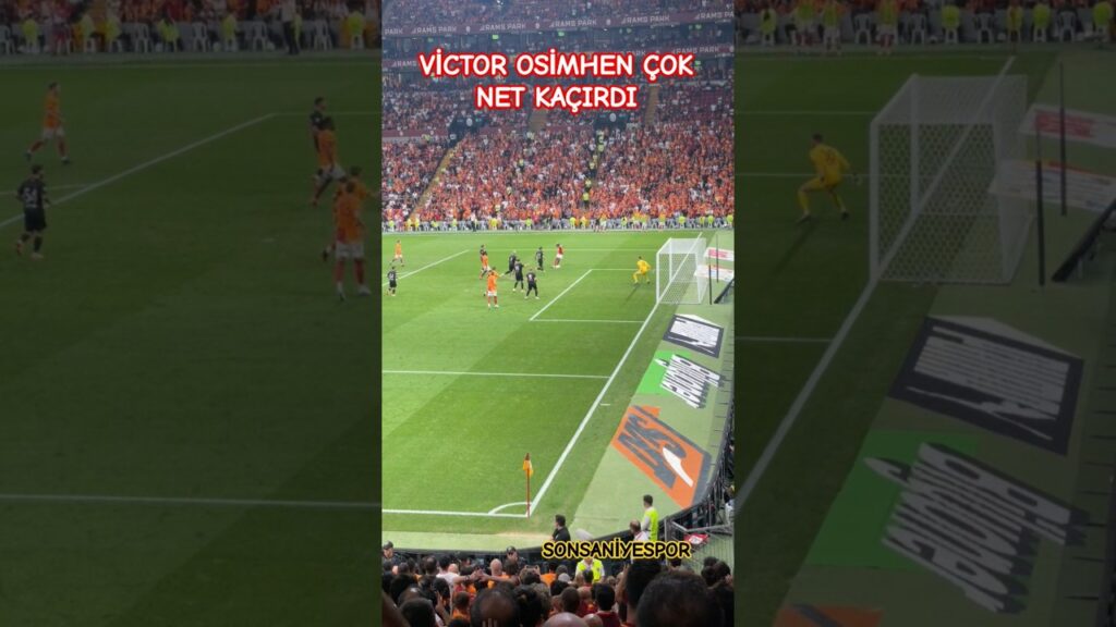 Victor Osimhen,Michy Batshuayi'nin pasında çok net kaçırdı.