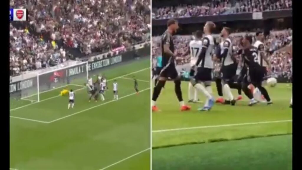 Moment Ben White Taunts James Maddison After Arsenal's Dramatic Winner at Spurs