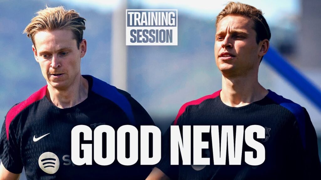 DE JONG TRAINS WITH THE SQUAD | FC Barcelona training 🔵🔴