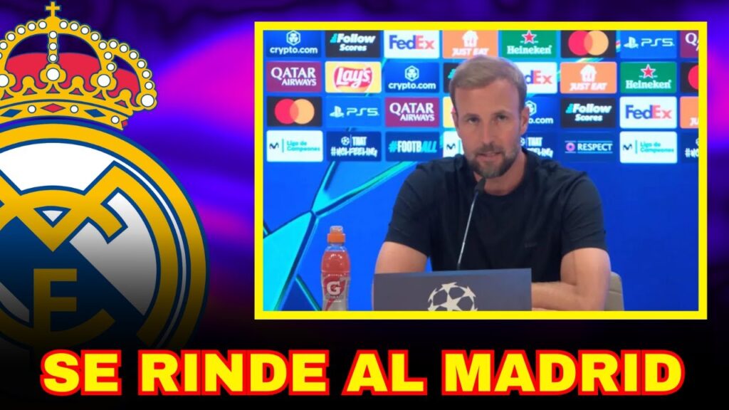 SEBASTIAN HOENESS SE RINDE AL REAL MADRID EL REAL ES EL CAMPEÓN DE LA LIGA DE CAMPEONES