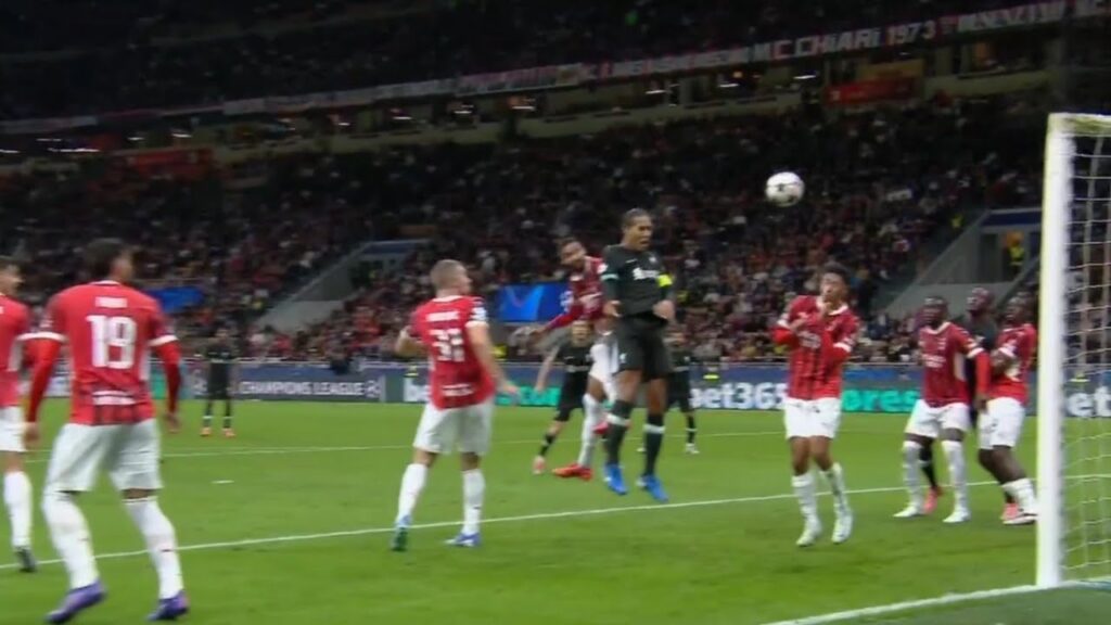 Virgil van Dijk Goal vs AC Milan at San Siro, AC Milan vs Liverpool Highlights, Champion League 2024
