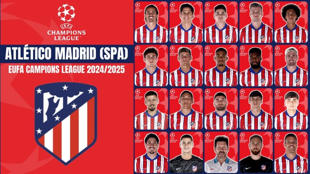 Atlético de Madrid Squad for EUFA Champions League 2024/2025 | Atlético Madrid Squad | Squad Update