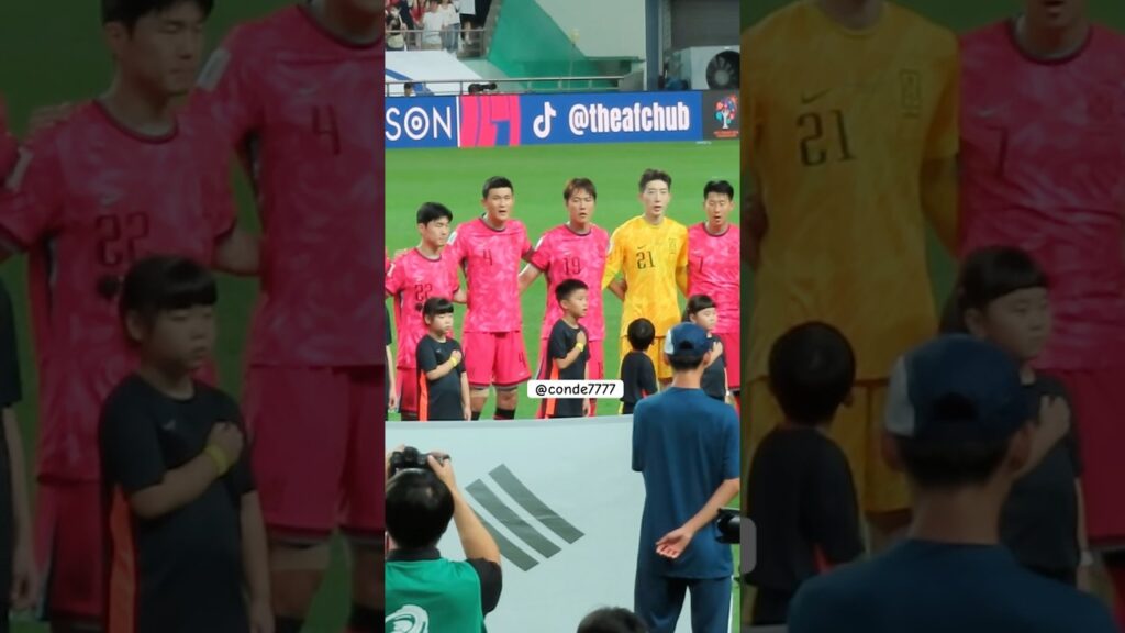 애국가 부르는 국대들🇰🇷#손흥민#조현우#김영권#김민재#황문기#이재성#축구직관#축구국가대표