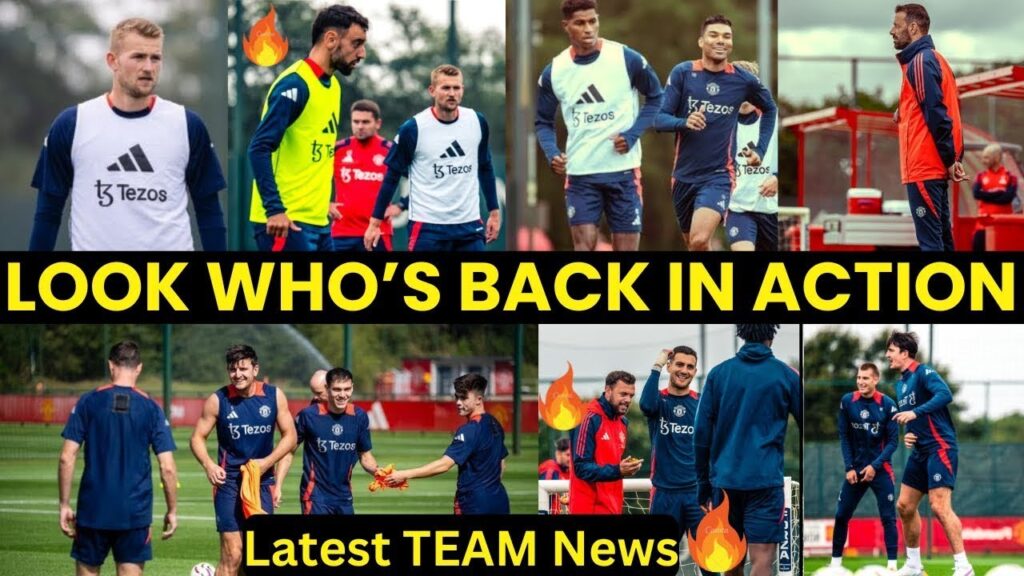 BREAKING✅ Leny Yoro, Hojlund, Ugarte,Shaw,Malacia, Man United training, injury News & Return Dates 📅