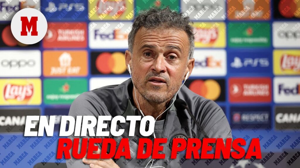 EN DIRECTO: Rueda de prensa de Luis Enrique y Marquinhos I MARCA