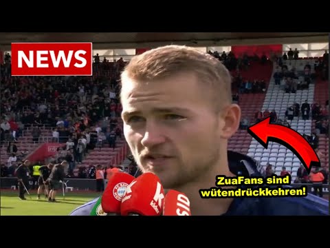 vor ein paar Minuten! Matthijs de Ligt gab nach dem Training eine schockierende Aussage ab