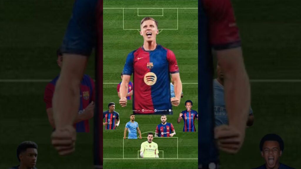 افضل تشكيله مشتركة بين مانشستر سيتي  وبرشلونه 2025