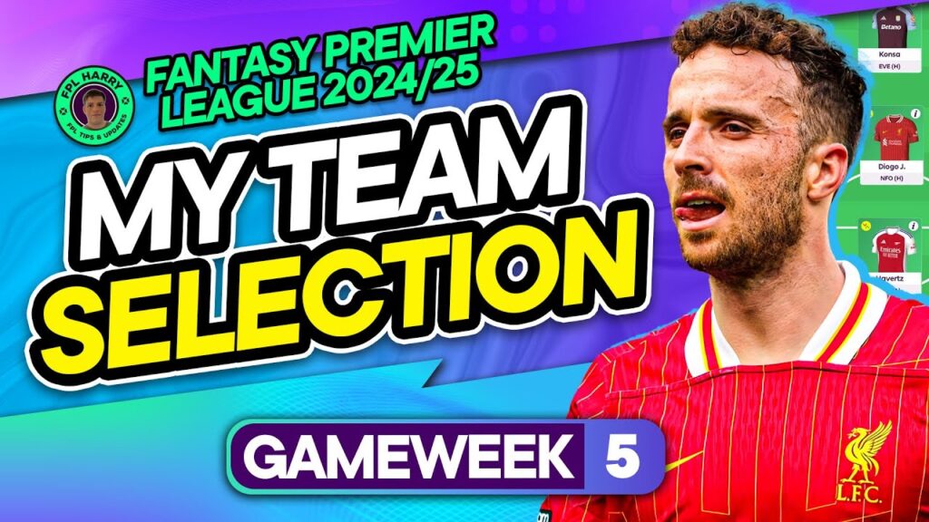 MY FPL GW5 TEAM SELECTION! ✅ Will Joao Pedro + Jota Start? | Fantasy Premier League Tips 2024/25