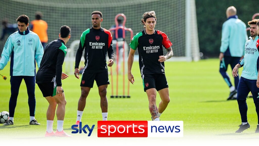 Calafiori back in Arsenal training but Odegaard, Tomiyasu and Zinchenko remain absent