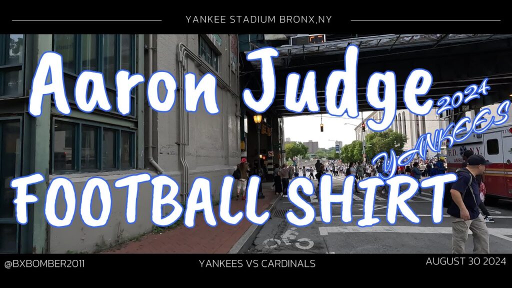 Aaron Judge Football Shirt, Austin Wells owns Cardinals Yankee Stadium