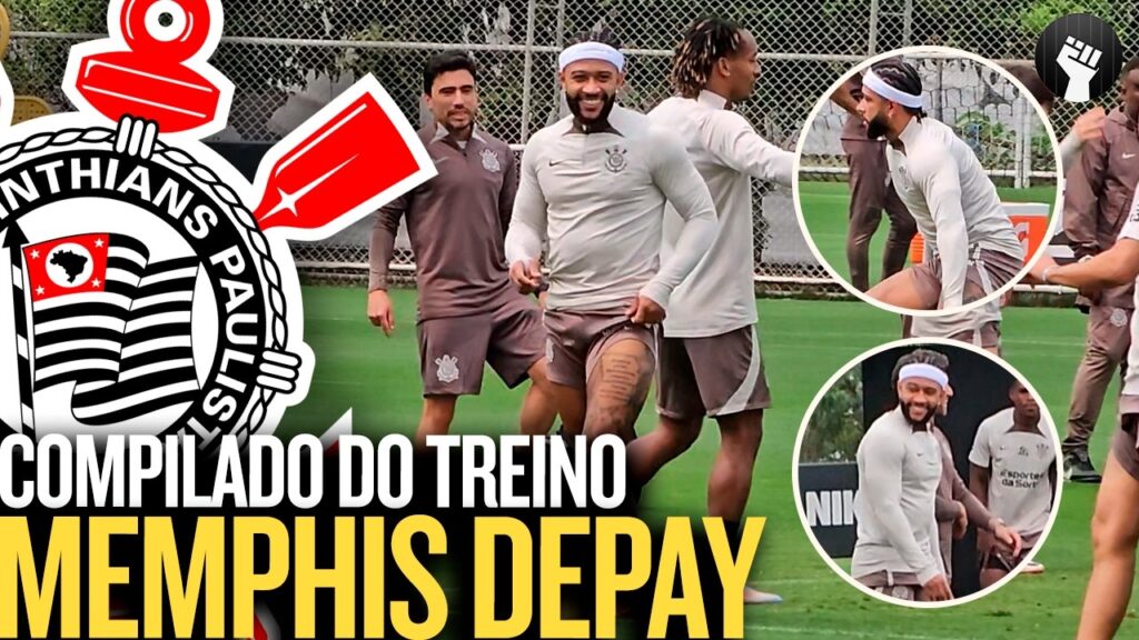 TODOS OS PASSOS DE MEMPHIS DEPAY NO TREINO ABERTO NO CT DO CORINTHIANS