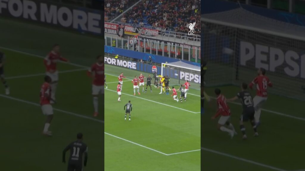 Konate heads home in the San Siro!