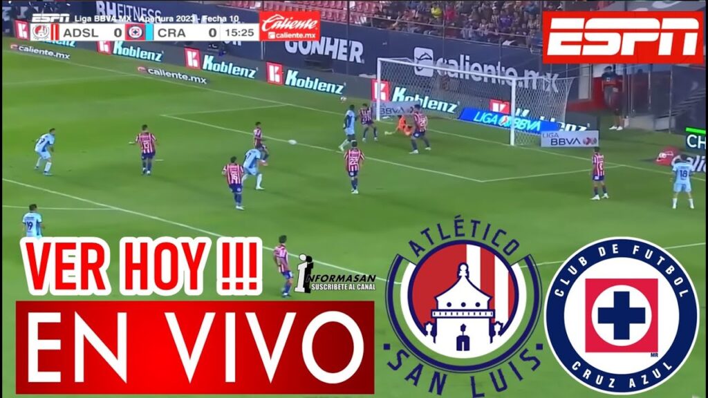 🔴En Vivo Cruz Azul vs San Luis, donde ver, a que hora juega, SAN LUIS VS CRUZ AZUL Jornada 8 Partido