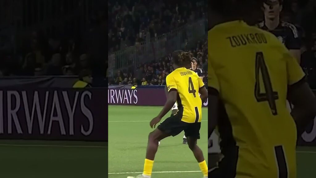 Amadou Onana with the coldest of strikes in the UEFA Champions League 🥶