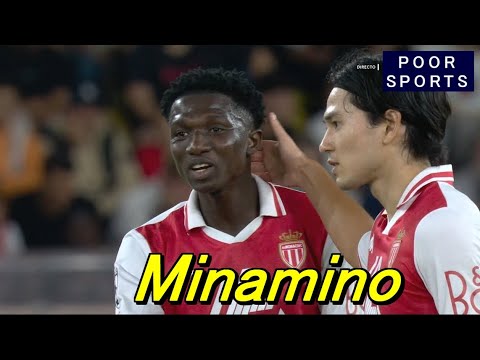 南野拓実がまたもバルセロナを蹴散らしてしまう Takumi Minamino 2024/09/20