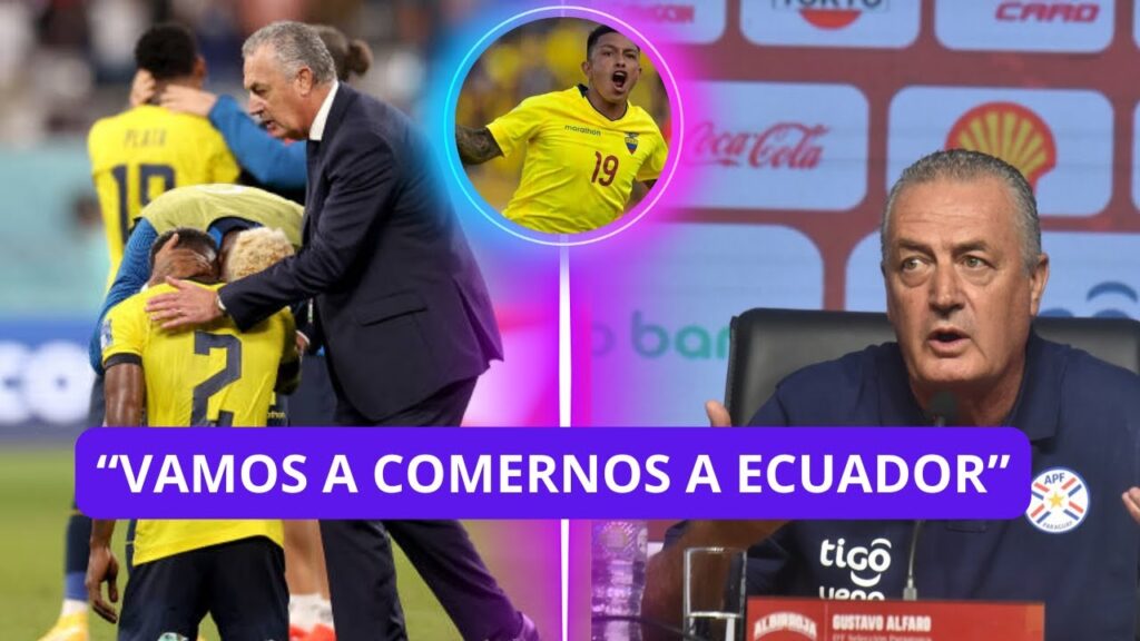 Y EL AMOR?GUSTAVO ALFARO AMEN4Z0 A ECUADOR EN PARAGUAY LUEGO DE LA VICTORIA |YA NO DEBE SER CONVOCAD