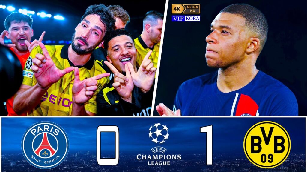 PSG 0-1 Borussia Dortmund UCL 2024 Extended Highlights & Goals UHD 4K 🎤 عصام الشوالي