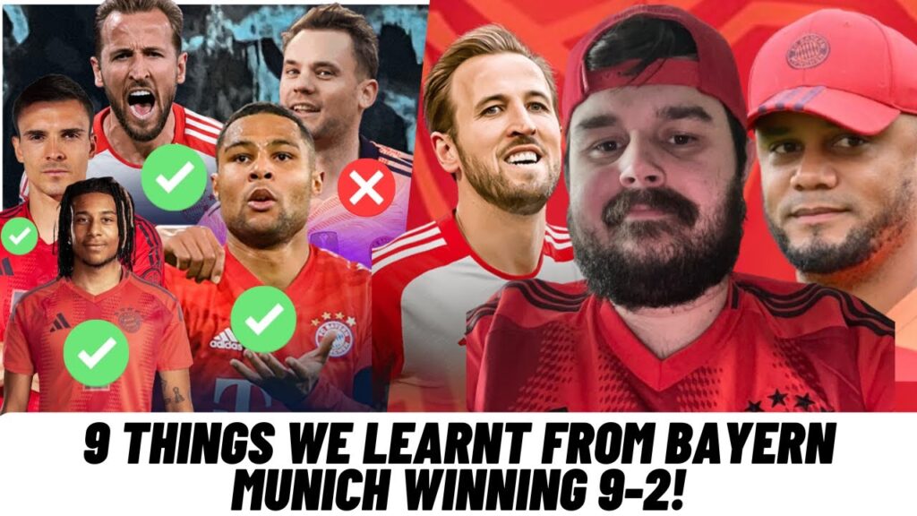 9 Things we learnt from Bayern Munich Winning 9-2 vs Dinamo Zagreb in the UEFA Champions League!