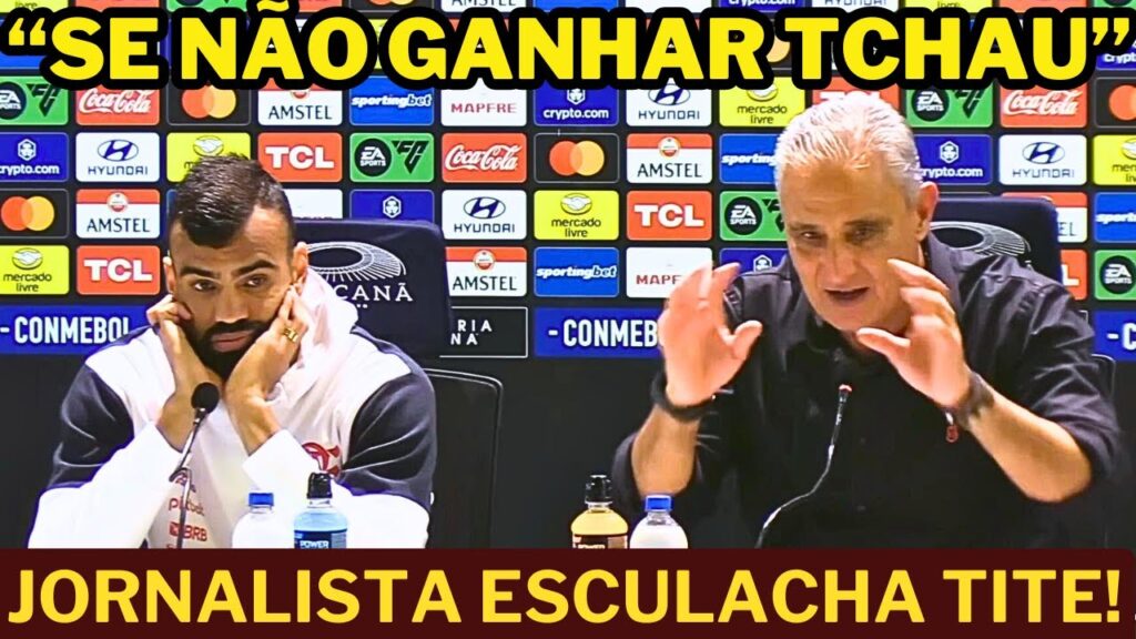 "SE NÃO GANHAR TCHAU!" TITE  REBATE JORNALISTA! COLETIVA DO FLAMENGO! E+! NOTICIAS DO FLAMENGO HOJE