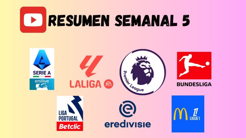 Resumen semanal futbol europeo semana 5 (Noti Pepe Center)