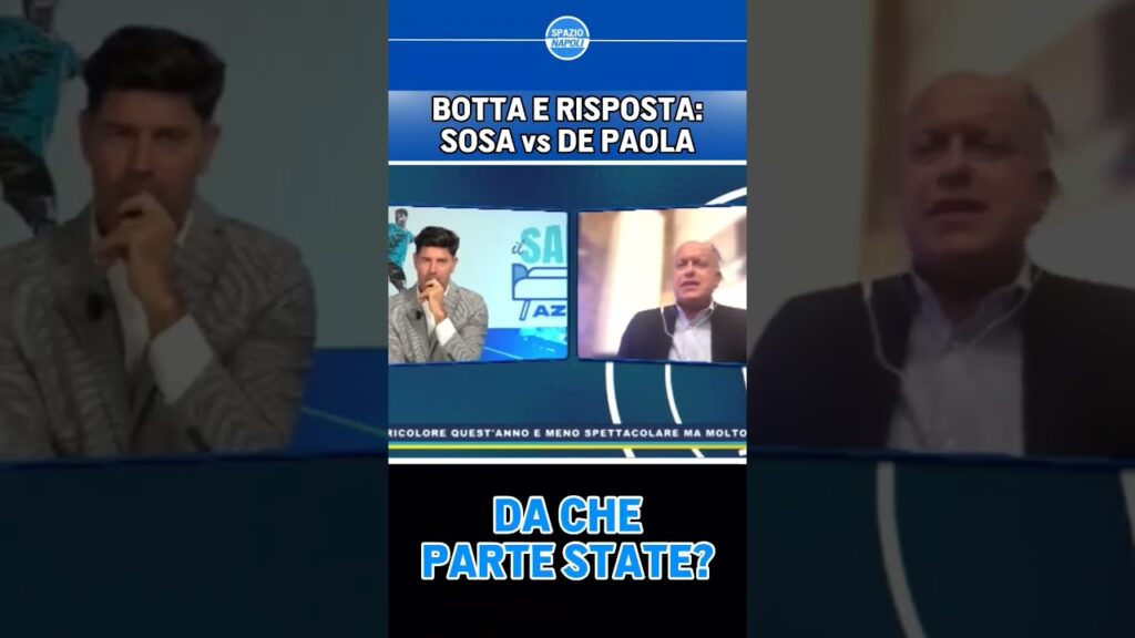 Faccia a faccia tra "Pampa" Sosa e il giornalista DePaola sul Napoli di Antonio Conte 🤯💥