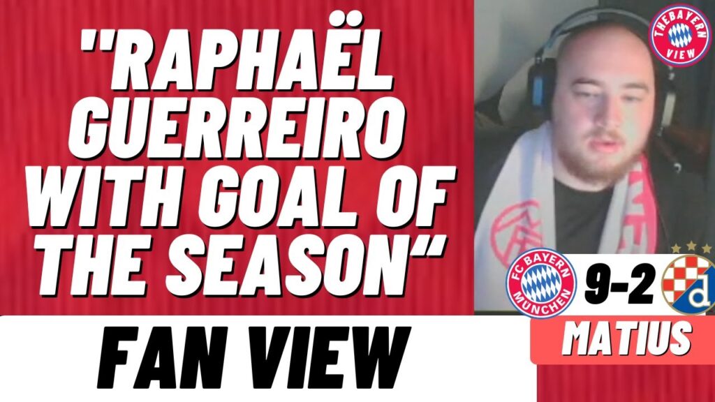 “'Raphaël Guerreiro with goal of the season!”- Bayern Munich 9-2 Dinamo Zagreb - Fan View (Matius)