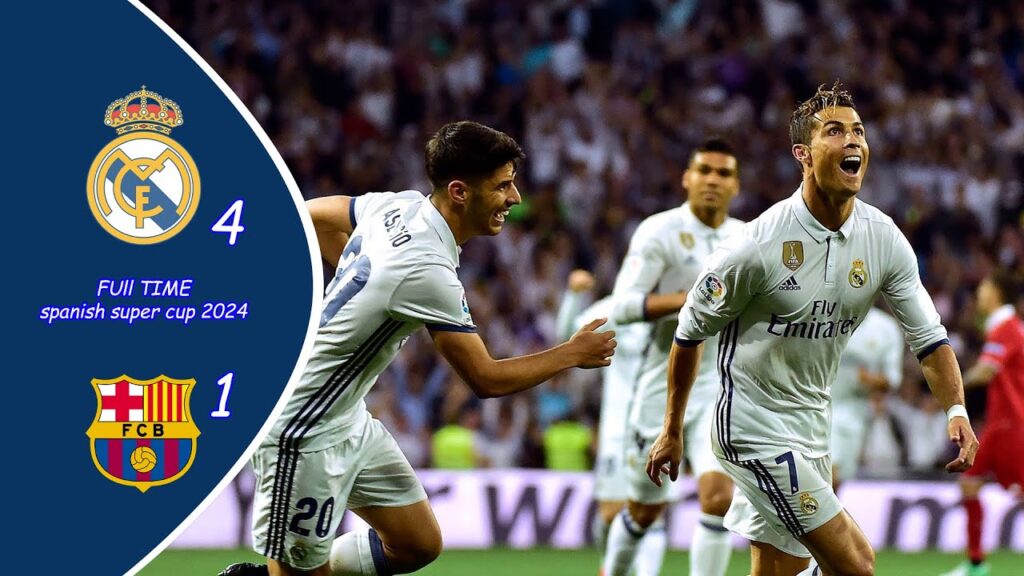 Real Madrid Vs Barcelona Highlight Spanish Super Cup Final 2024 Awal Park Stadium!!!