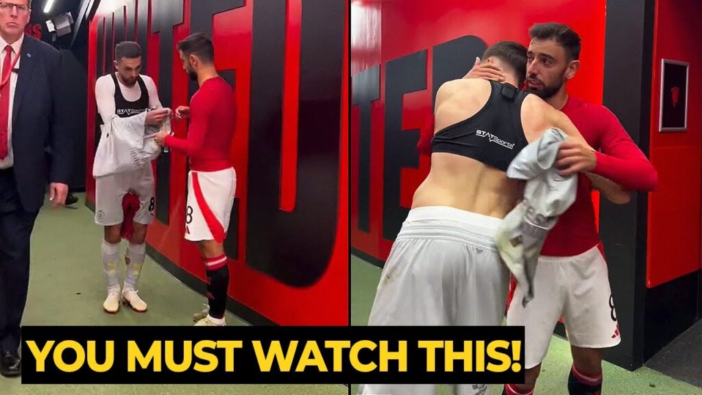 United fans PRAISED Bruno Fernandes's attitude after he gave his two jerseys to two Barnsley players