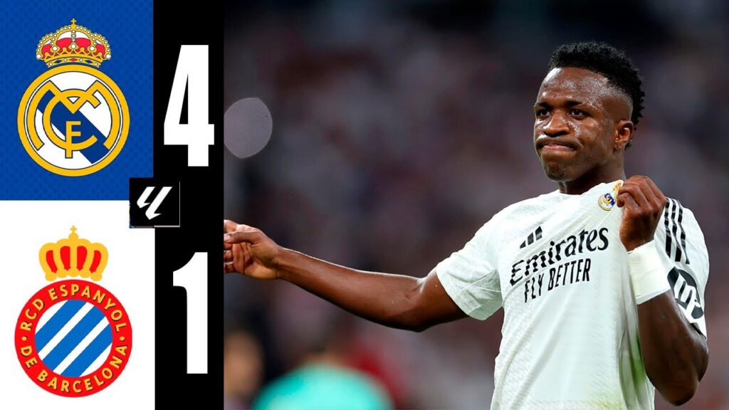 Vinícius Júnior Goal | Real Madrid vs Espanyol 4-1 Highlights | LaLiga 2024/25