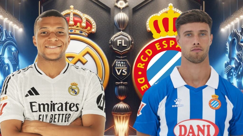 REAL MADRID VS RCD ESPANYOL LA LIGA CON MBAPPE, VINICIUS, BELLINGHAM, RODRYGO, ENDRICK...