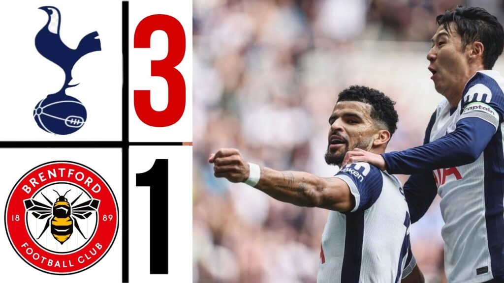 tottenham vs brentford (3:1) Highlights | premier league 2025 SON Heung-min vs Brentford
