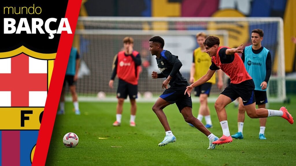 Entrenamiento de recuperación del BARÇA post Mónaco: Ansu Fati sigue dando buenas sensaciones