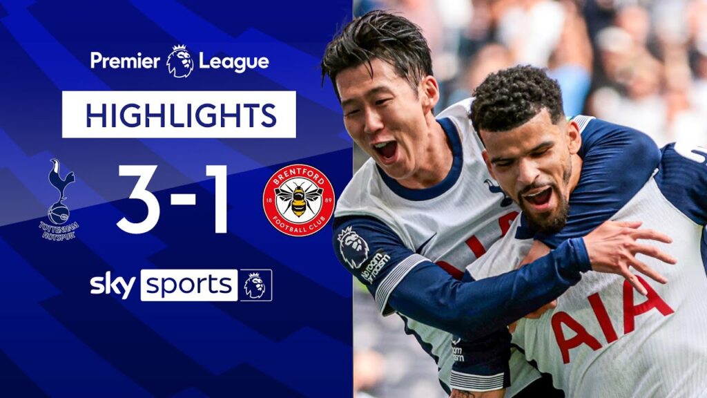 Solanke gets his first Spurs goal! ⚪ | Tottenham 3-1 Brentford | Premier League Highlights