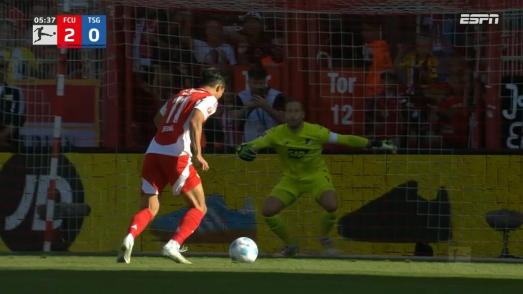 정우영의 골, 우니온 베를린 vs 호펜하임(2-0) 경기 및 골 분데스리가 요약 Woo-Yeong Jeong Goal!