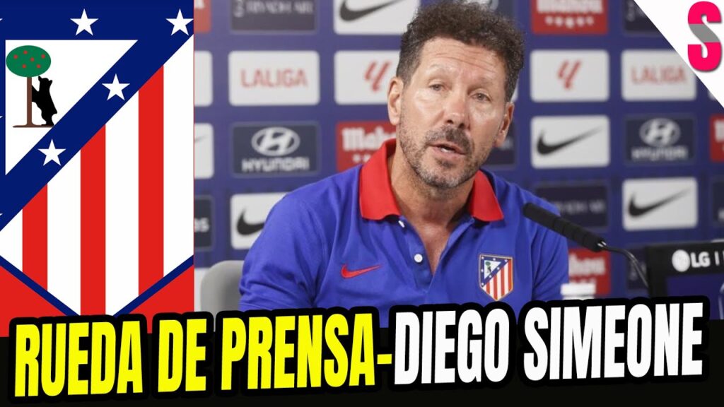 DIEGO SIMEONE en Rueda de prensa /  previa al Rayo Vallecano - Atlético Madrid