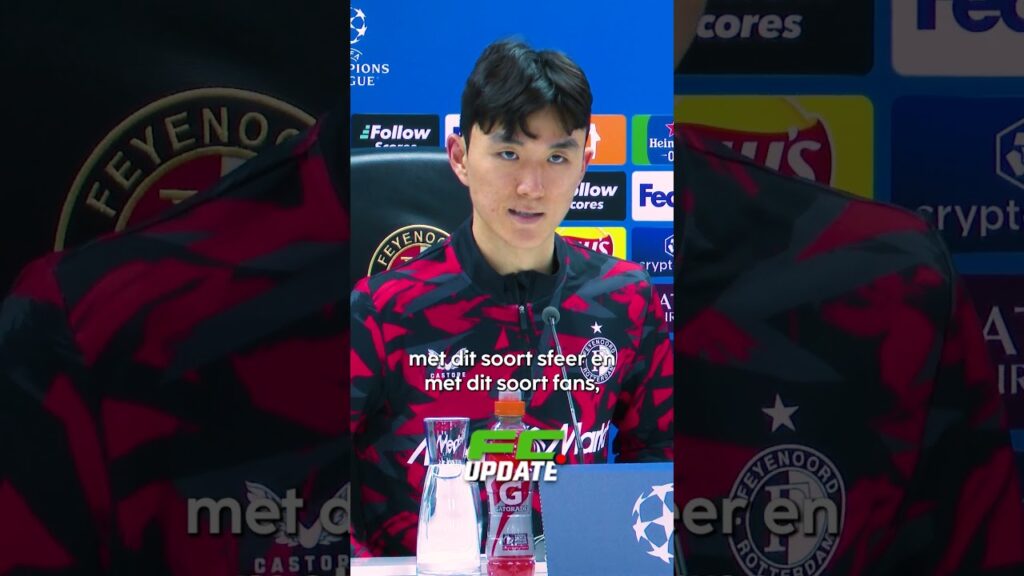 Feyenoorder Hwang verontschuldigd zich voor afgang #feyenoord #championsleague #football #bayer04