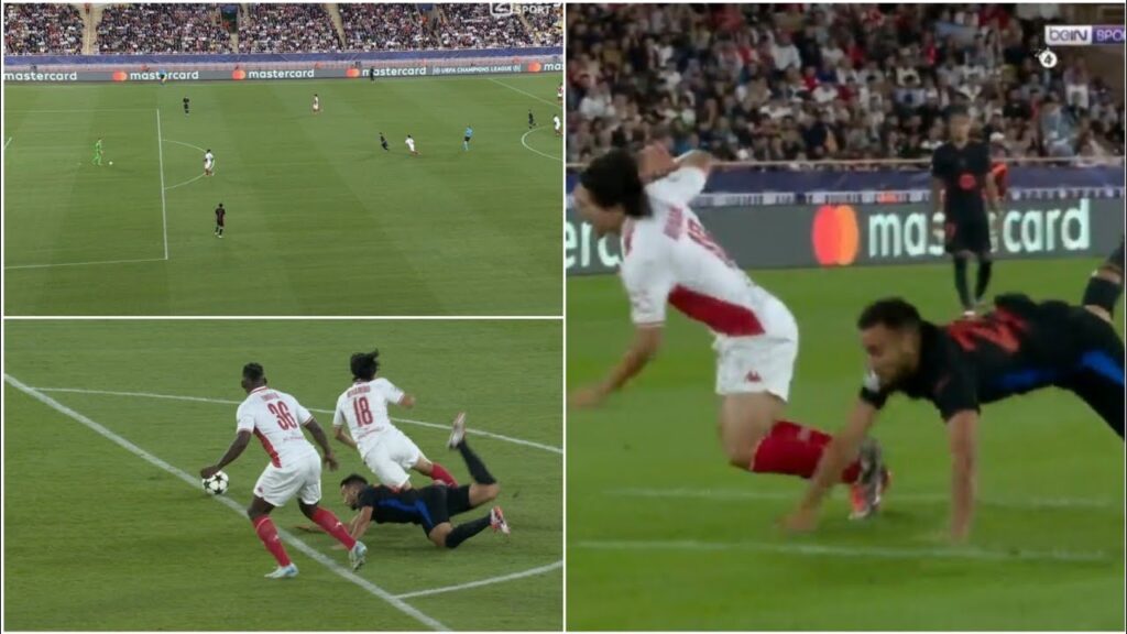 💔 Eric García RED CARD FOR CHALLENGE on Minamino due to Ter Stegan HUGE MISTAKE vs Monaco