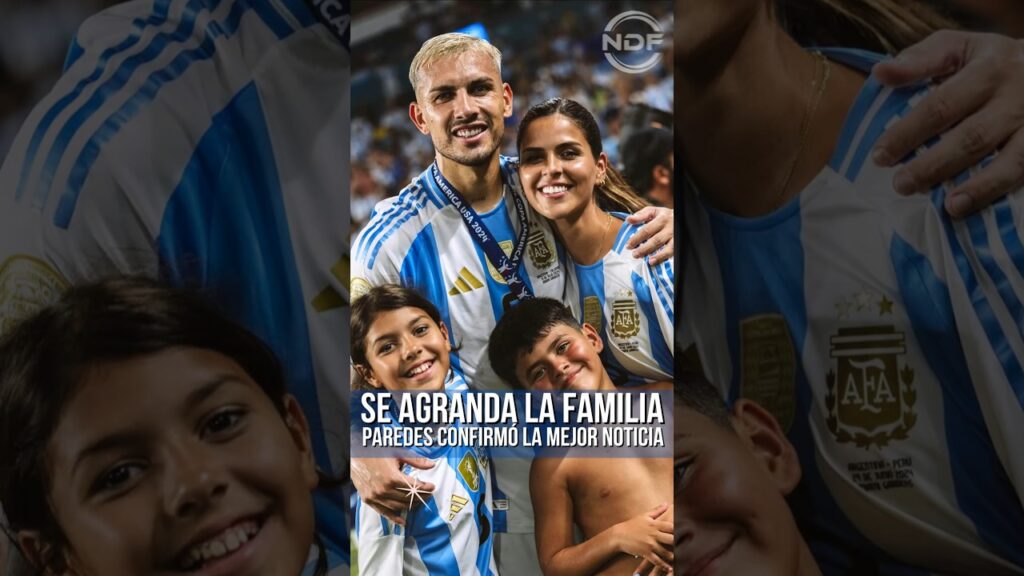 Leandro Paredes confirmó que su esposa está embarazada y esperan su tercer hijo 😍