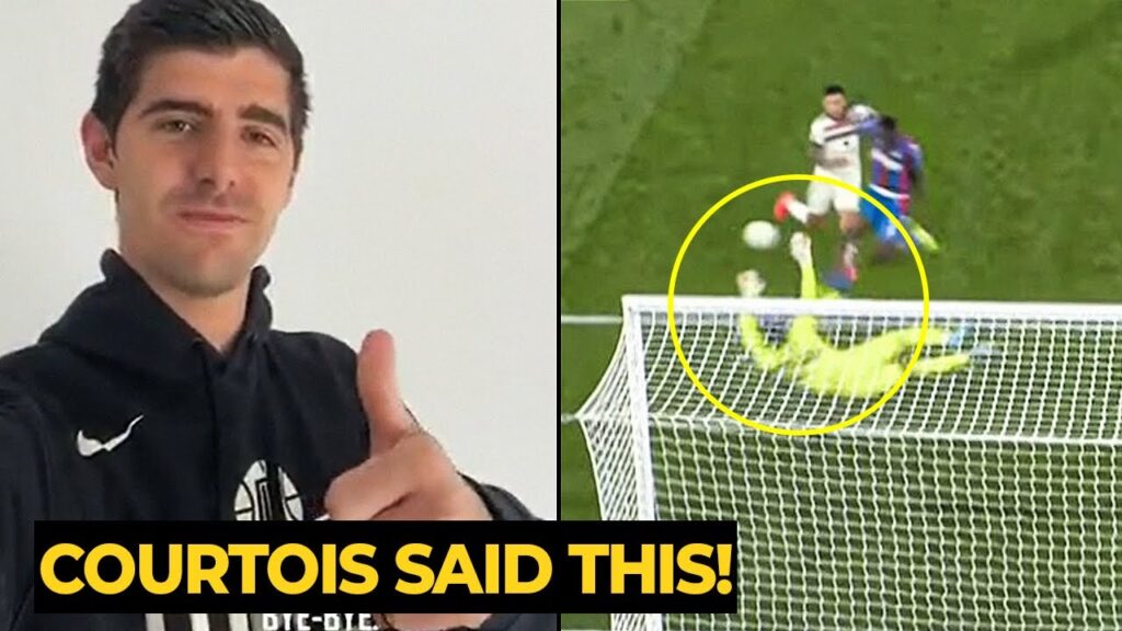 Thibaut Courtois send reaction to Andre Onana after made crazy double save against Crystal Palace Thibaut Courtois send reaction to Andre Onana after made crazy double save against Crystal Palace